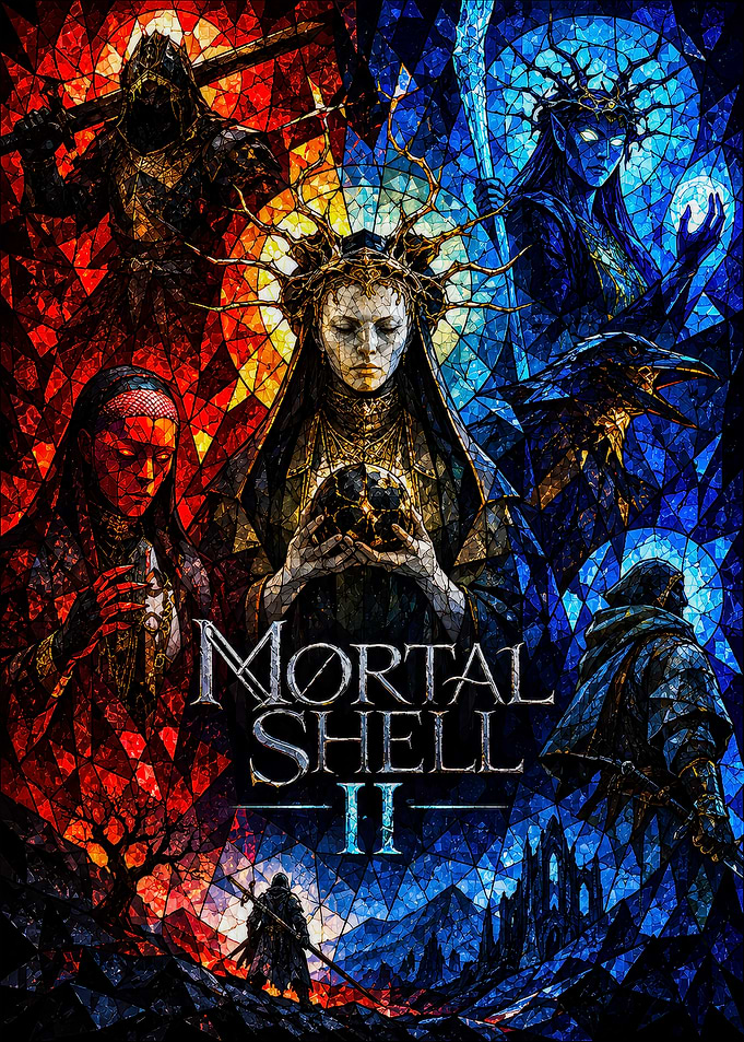 Mortal Shell II Stained Glass Poster