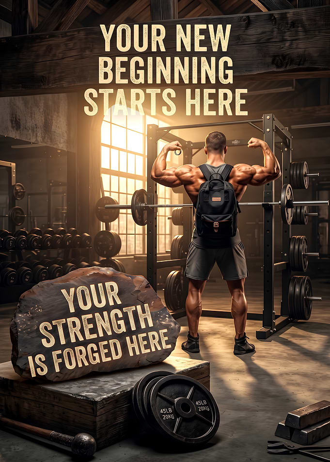 Motivational Gym Workout Poster