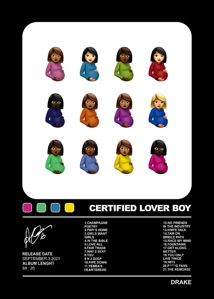 Drake Certified Lover Boy Album Poster