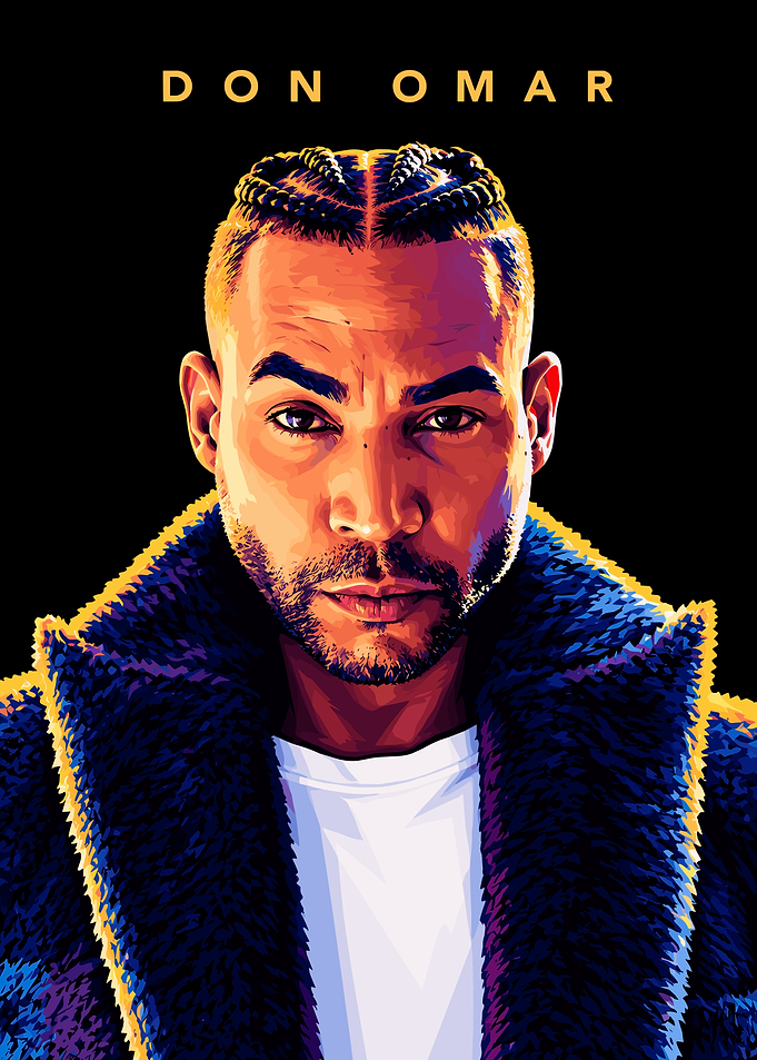 Don Omar Pop Art Portrait