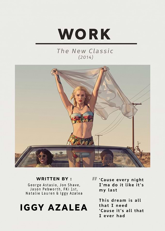 Iggy Azalea Work Poster