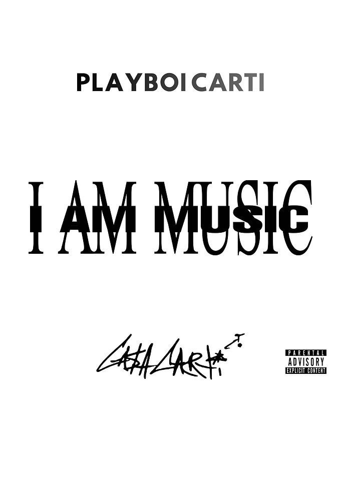 Playboi Carti I Am Music Poster