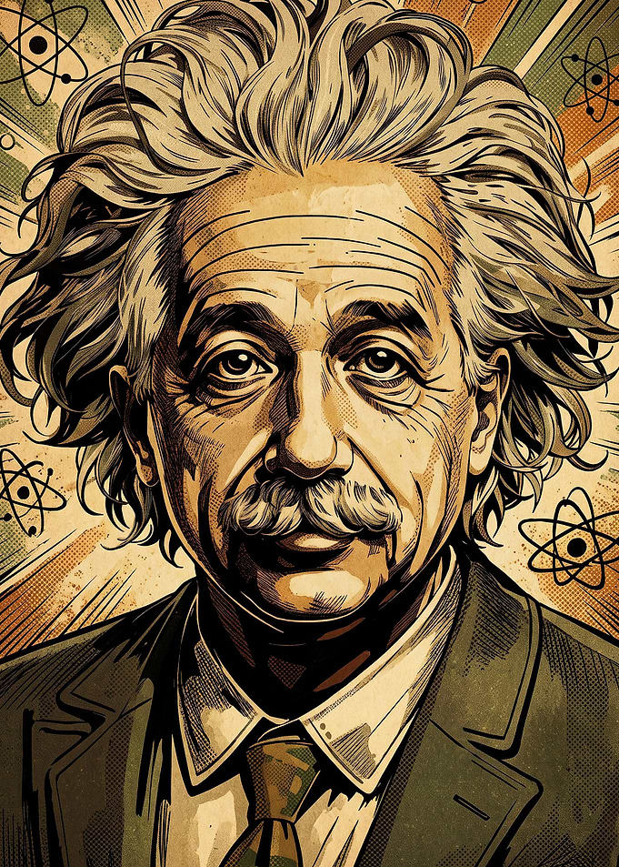 Albert Einstein Pop Art Portrait