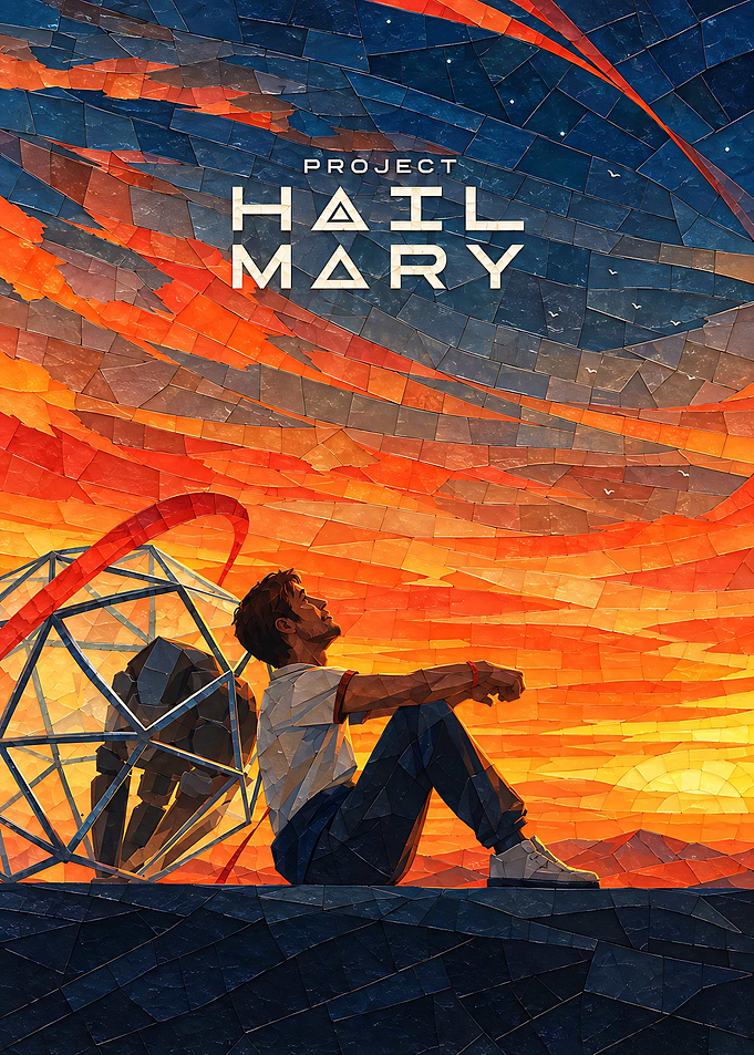 Project Hail Mary Mosaic Poster