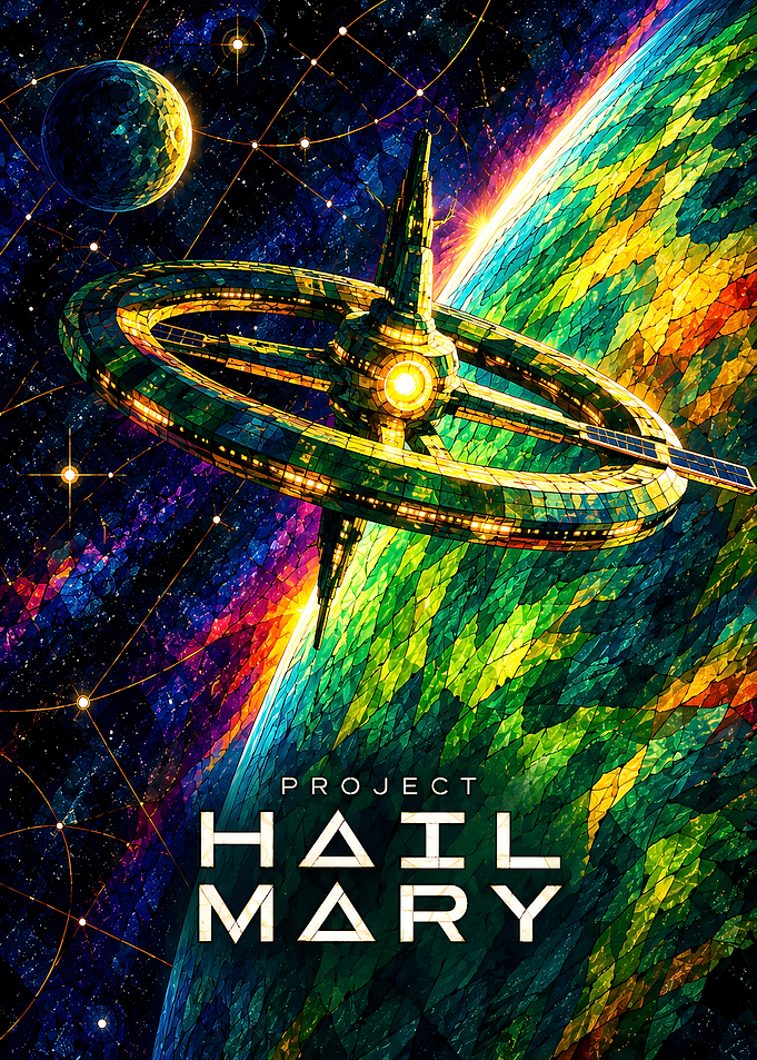 Project Hail Mary Space Poster