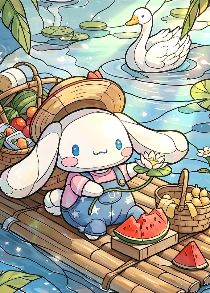Cinnamoroll Summer Picnic on a Raft