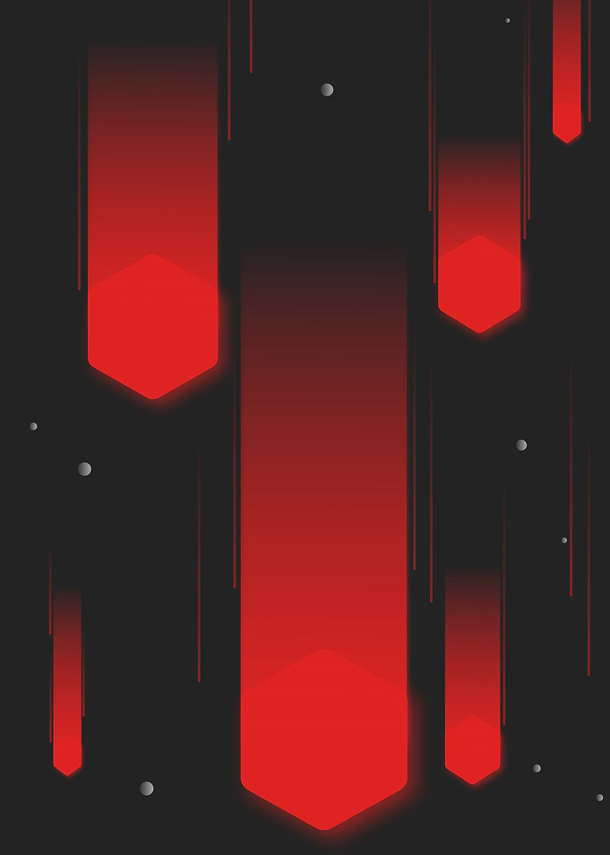 Meteor Hexagonal Fall Space
