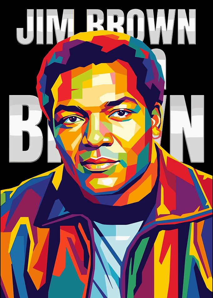 Jim Brown Pop Art Portrait