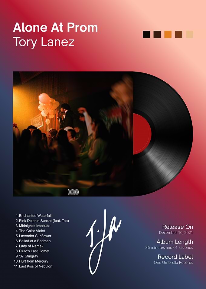 Tory Lanez Alone At Prom Poster