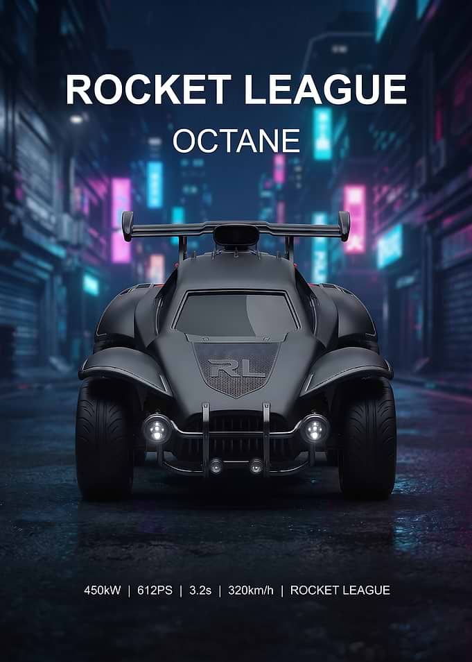 Rocket League Octane Cyberpunk Poster