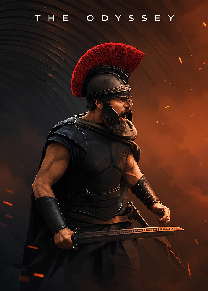 The Odyssey Spartan Warrior Poster