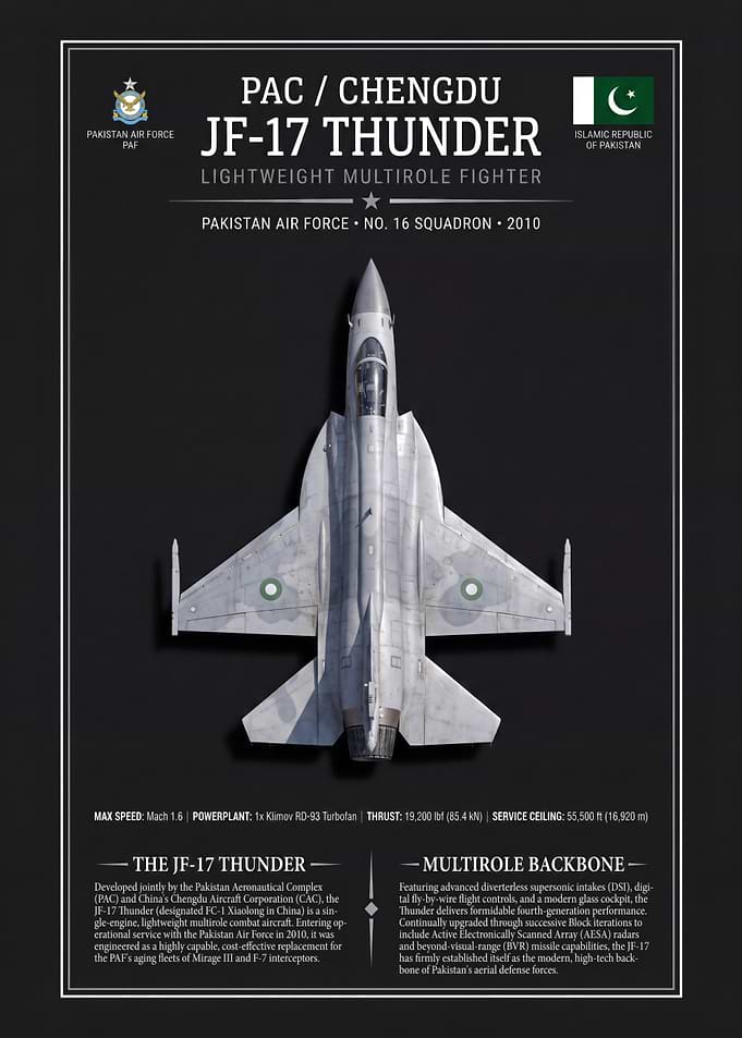 JF-17 Thunder Fighter Jet Poster
