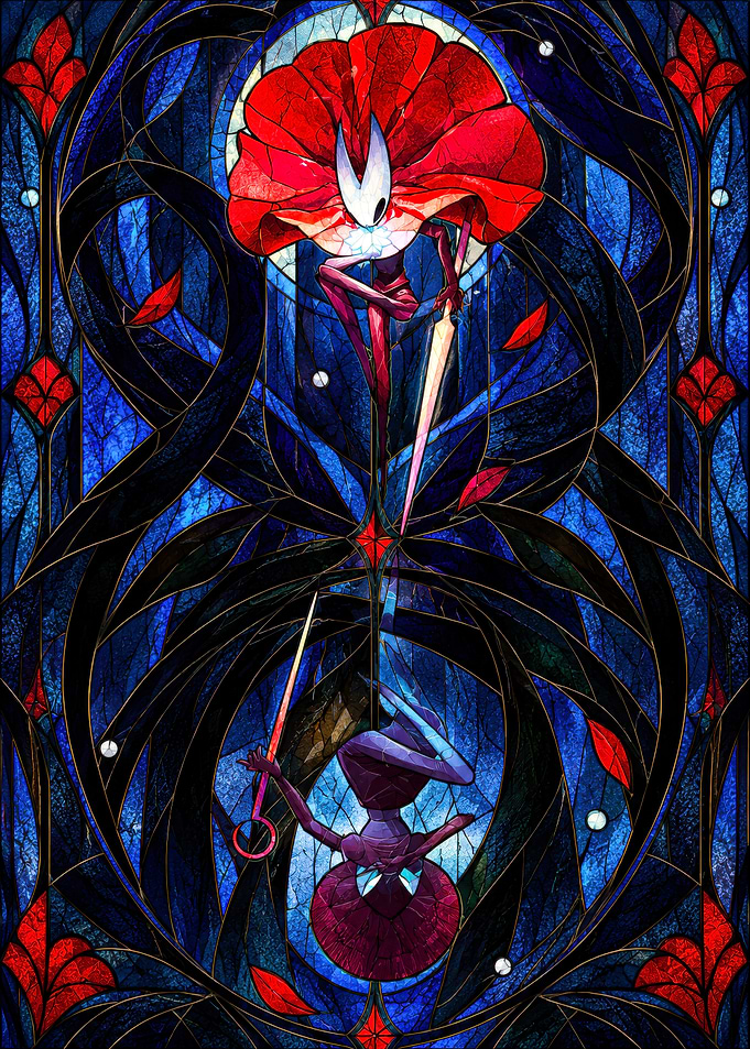 Hollow Knight Stained Glass Art