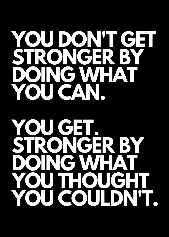 Inspirational Strength Quote Poster
