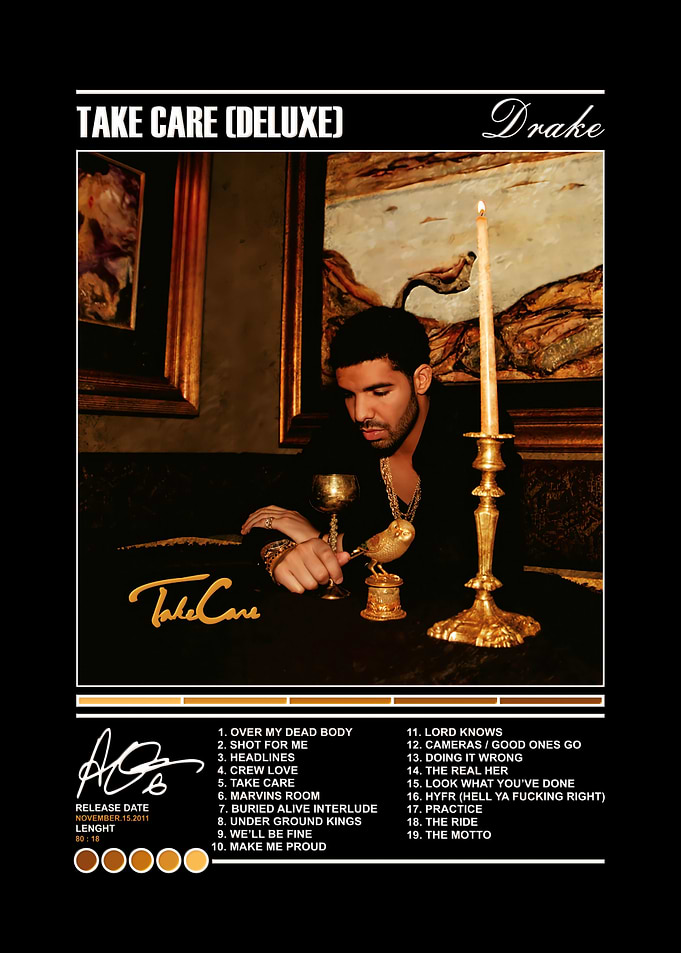 Drake Take Care Deluxe Album Poster