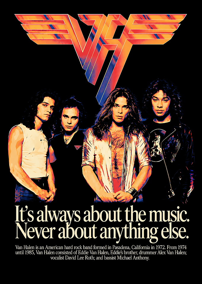 Van Halen Classic Band Poster