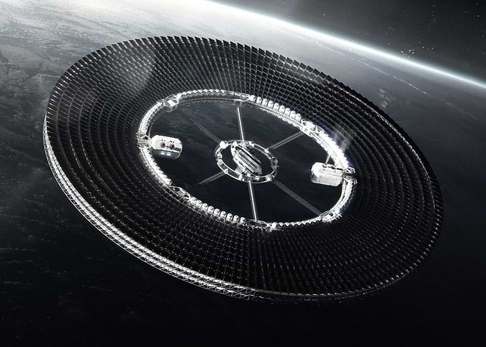 Futuristic Orbital Space Station