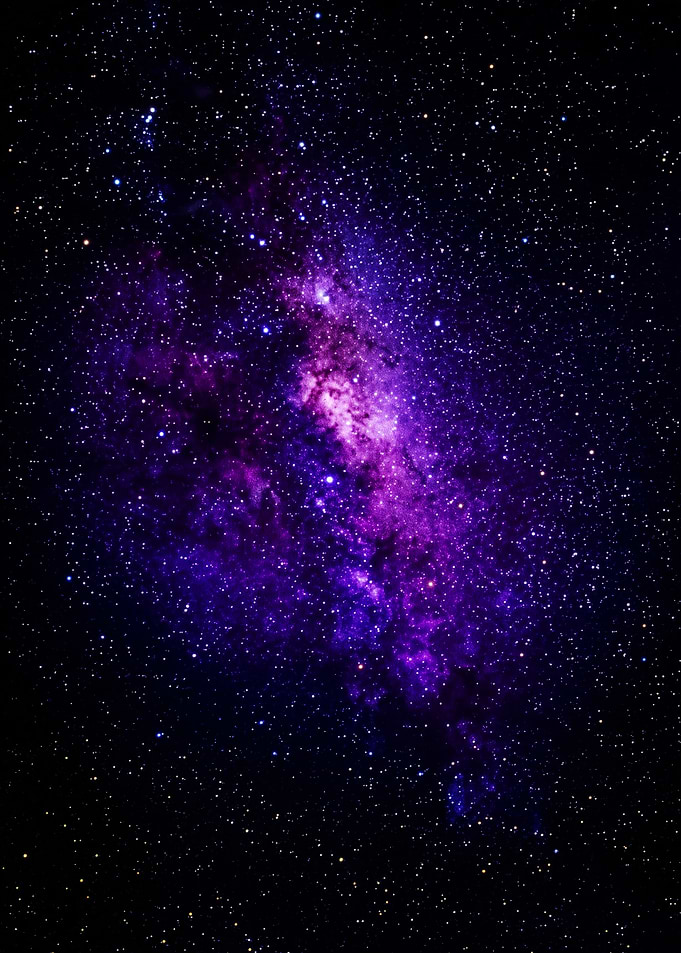Vibrant Purple Nebula Starfield