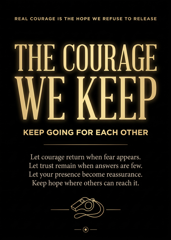 The Courage We Keep Inspirational Poster