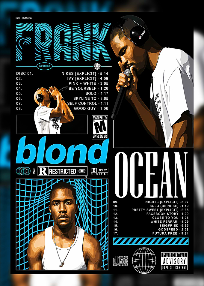 Frank Ocean Blond Album Poster