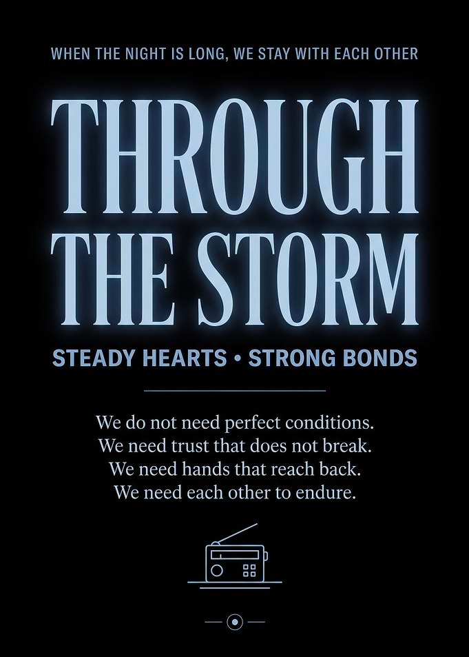 Through the Storm Inspirational Poster