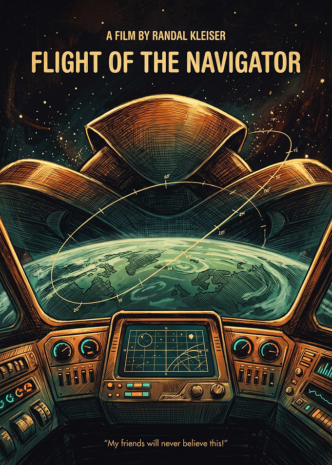 Flight Of The Navigator Sci Fi Retro Print