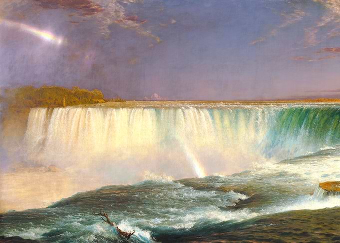 Niagara Falls Landscape Painting by Frederic Edwin Church