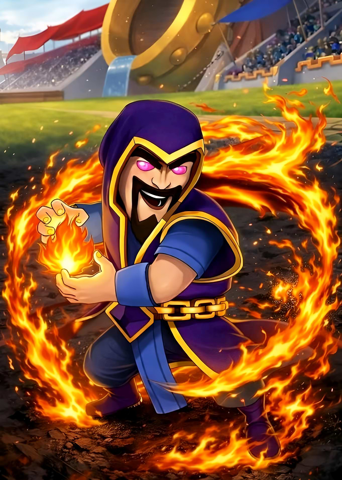 Clash of Clans Wizard Character Art