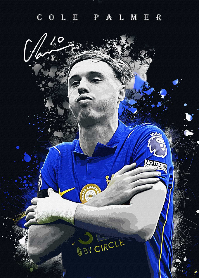 Cole Palmer painting Poster
