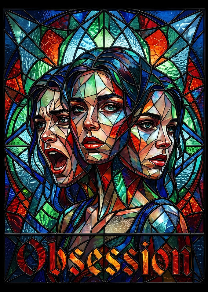 Stained Glass Obsession Portrait