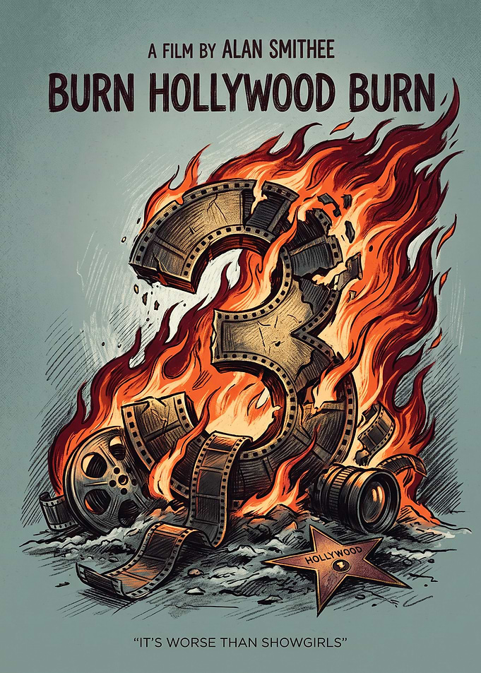 Burn Hollywood Burn Comedy Poster