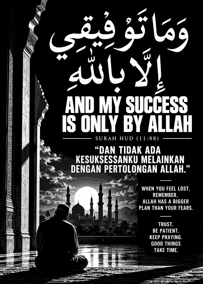Islamic Inspirational Quote Poster