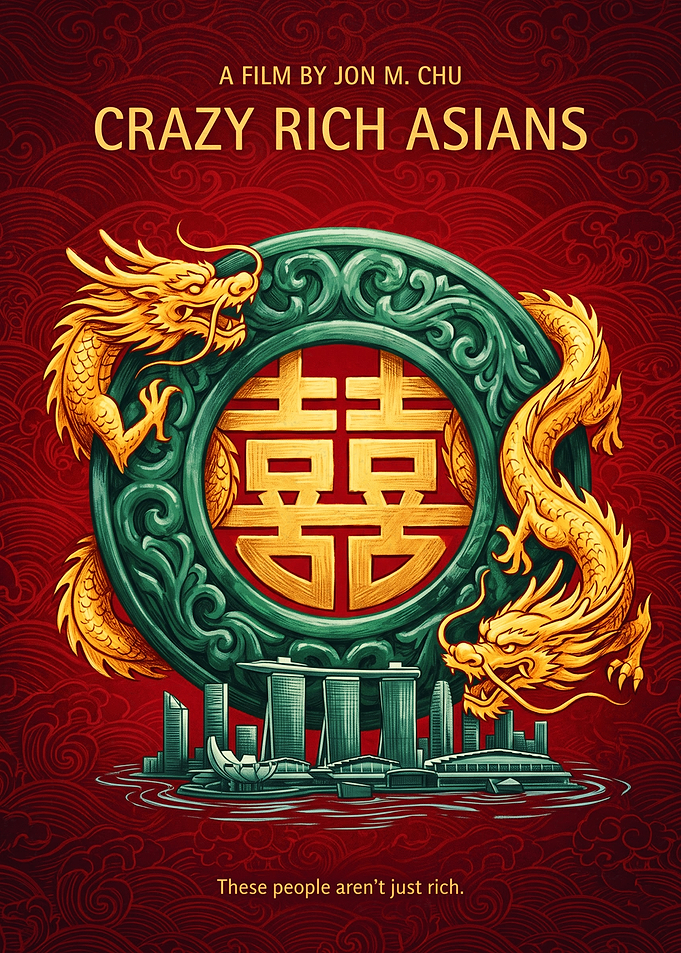 Crazy Rich Asians Romantic Comedy Art