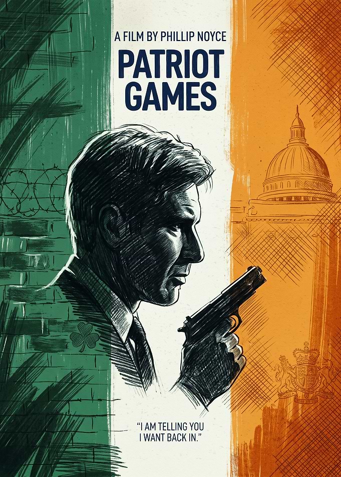 Patriot Games Action Thriller Retro Print