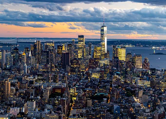 New York City Skyline at Dusk