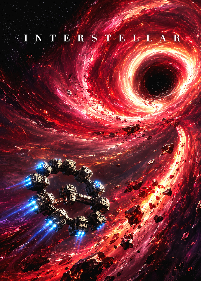 Interstellar Movie Poster Space Art