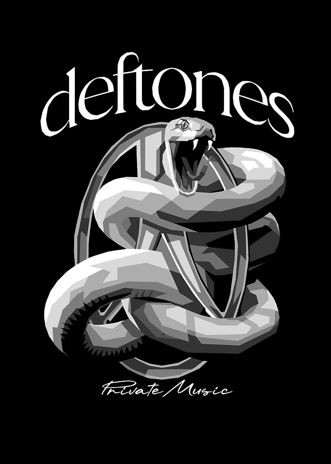 Deftones Snake Pop Art Portrait