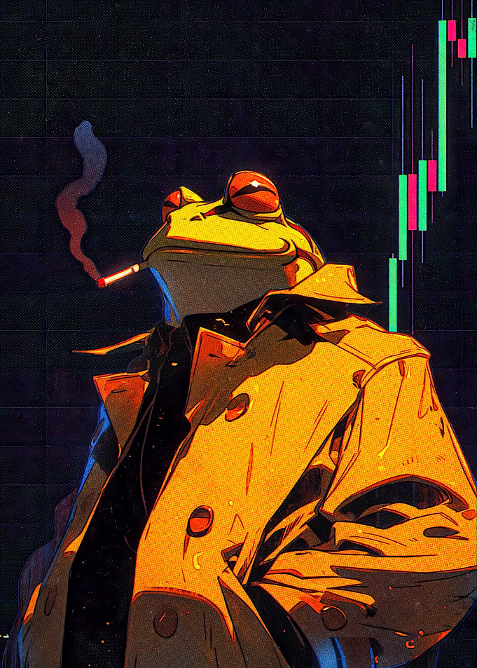 Noir Frog Trader Smoking