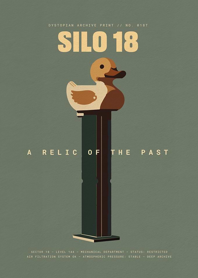 Silo 18 Dystopian Duck Relic Poster