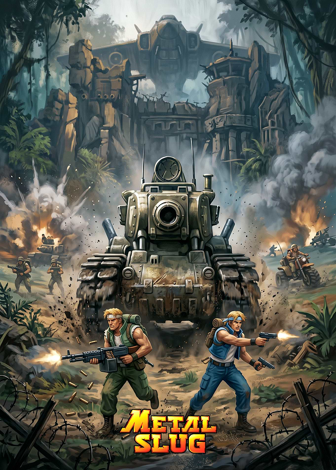 Metal Slug Action Game Poster