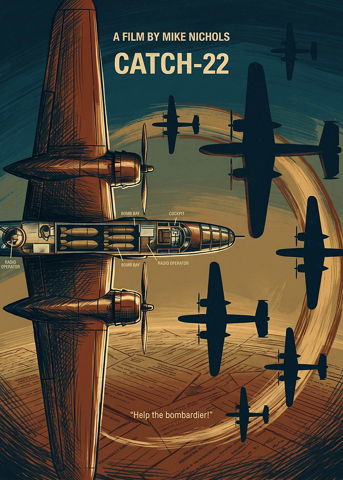 Catch 22 Satirical War Comedy Art