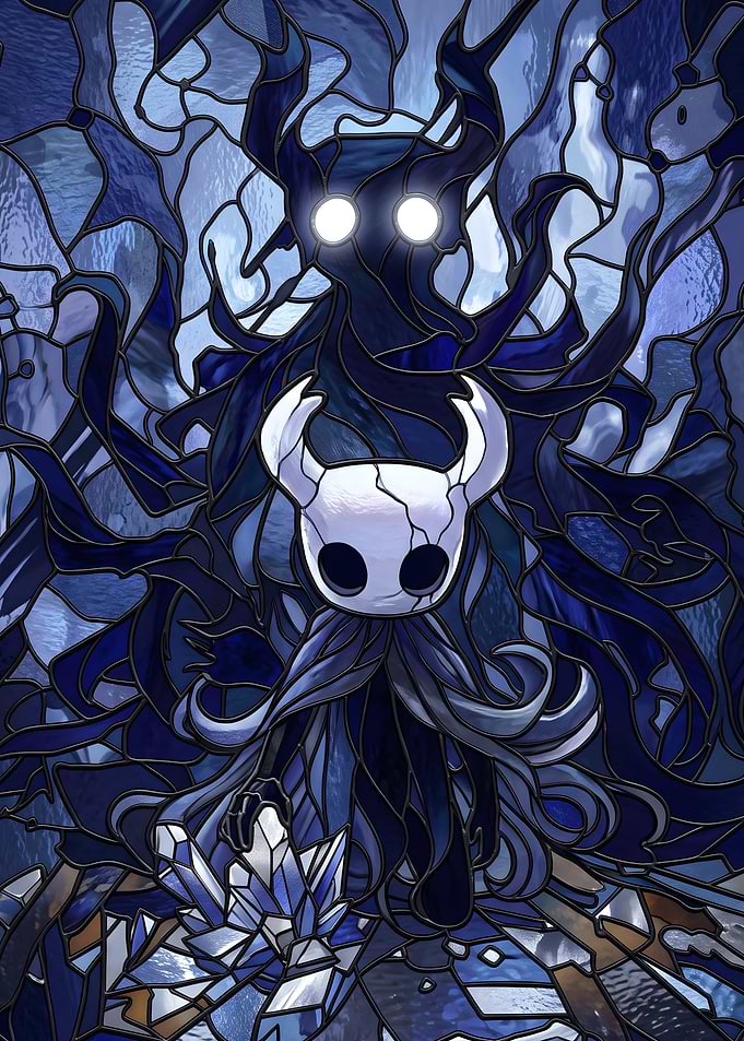 Hollow Knight Stained Glass Art