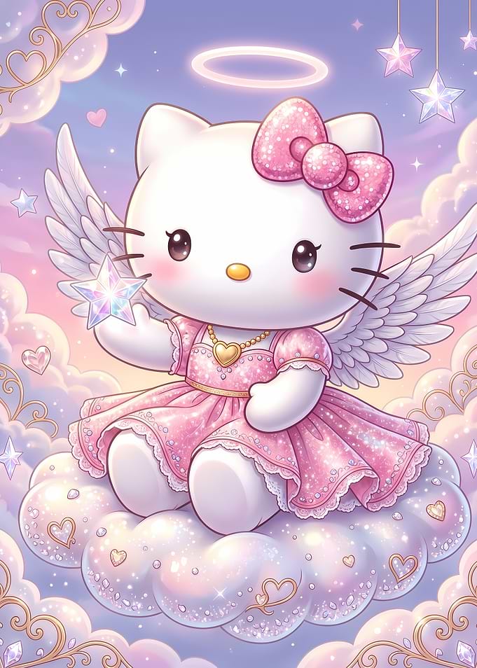 Hello Kitty Angel on Cloud