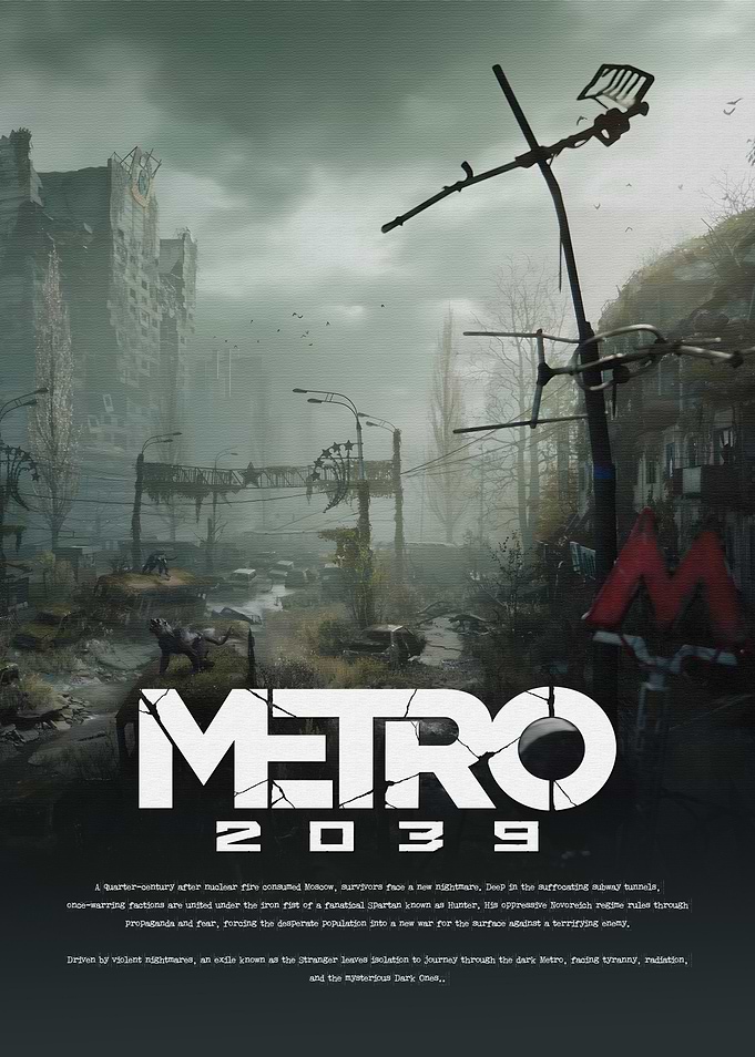 Metro 2039 Post-Apocalyptic Poster