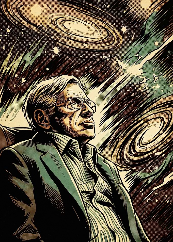 Carl Sagan Cosmic Portrait