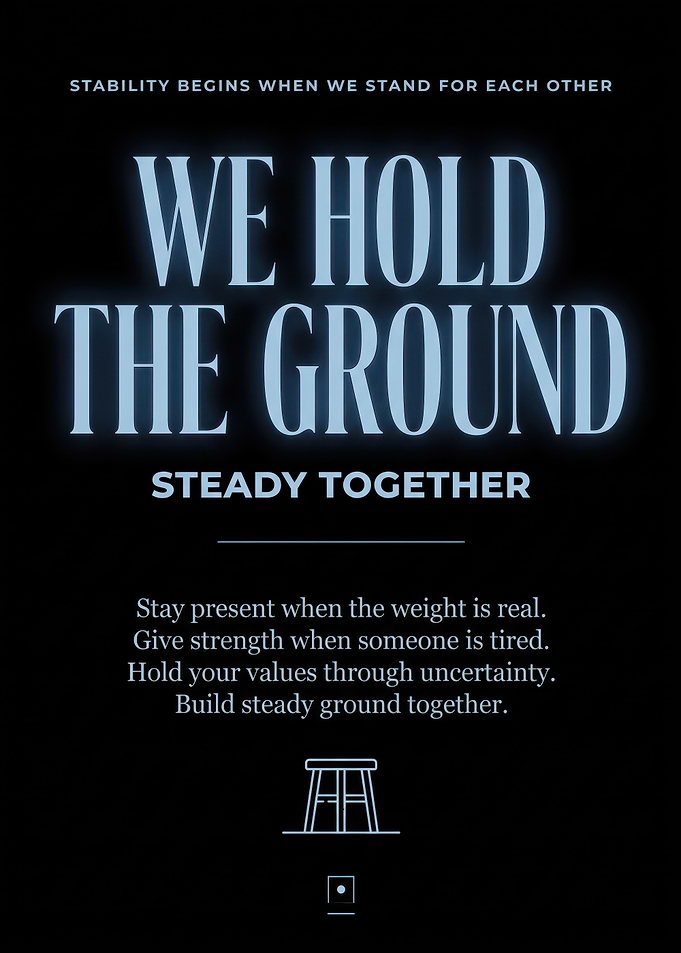 We Hold The Ground Inspirational Poster
