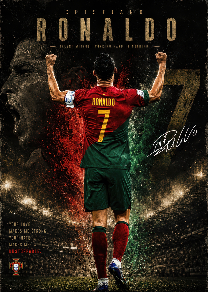 Cristiano Ronaldo Portugal Poster