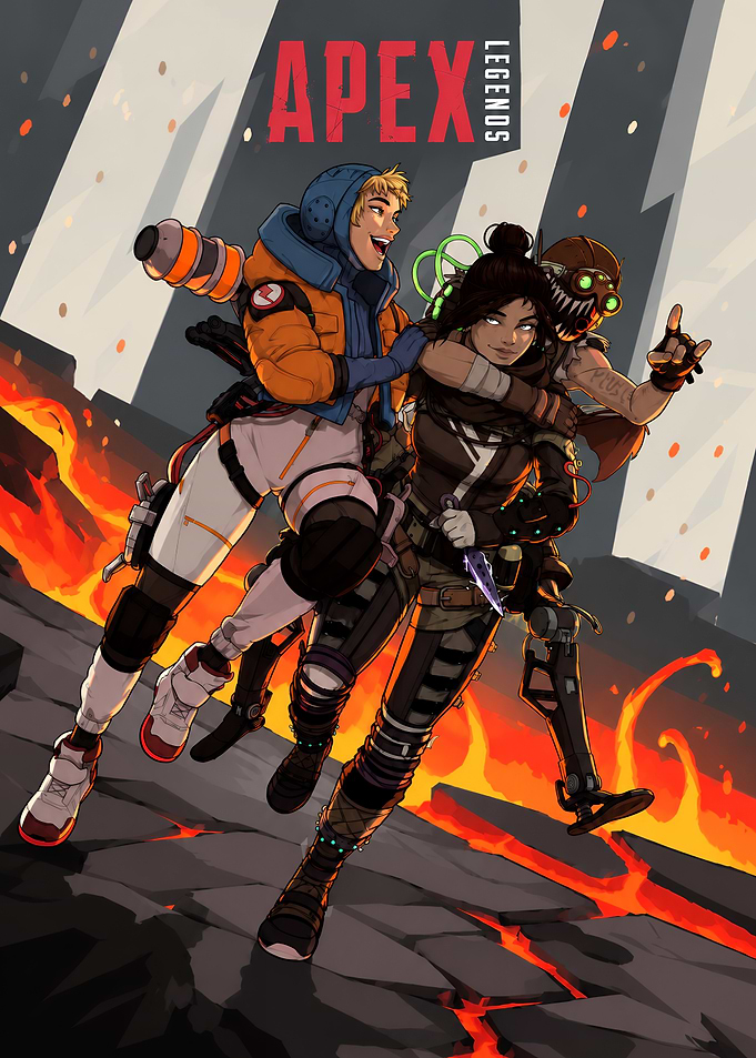 Apex Legends Characters Running Together