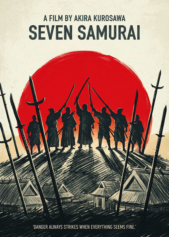 Seven Samurai Movie Classic Epic Poster