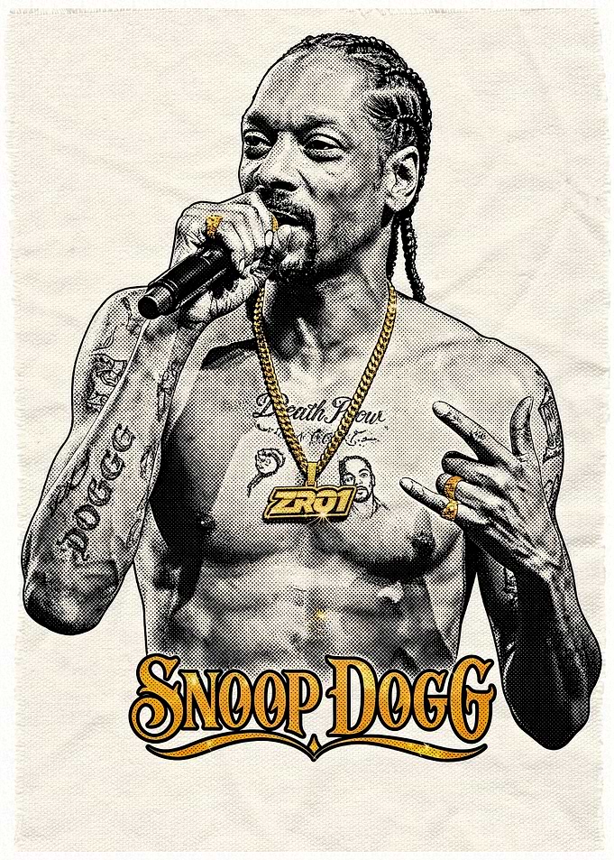 Snoop Dogg Vintage Style Portrait